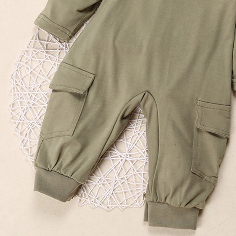 Модные детские комбинезоны цельная детская одежда пилот комбинезон для