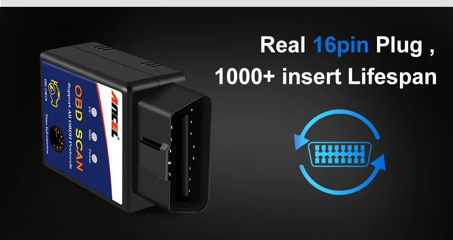 Ancel ELM327 OBD2 Bluetooth сканер ELM 327 V1.5 OBD 2 авто ODB автомобильный диагностический инструмент для считывания кода двигателя диагностический инструмент