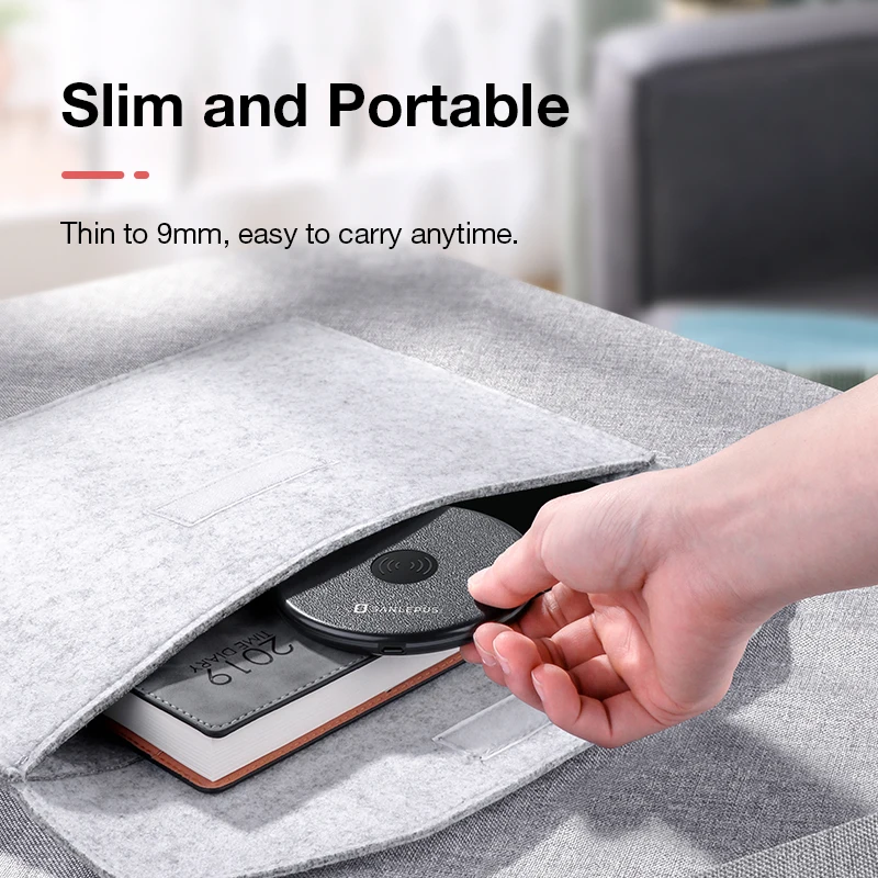 SANLEPUS Qi Wireless Charger Charging Induction USB for Apple iPhone 8 Plus/ X Samsung Galaxy S8/S8 Plus Note | Мобильные телефоны