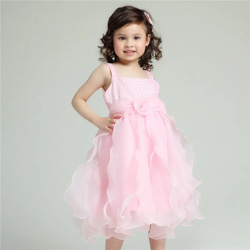 Formal Occasion Wear Girl Dresses Children Pink Wedding Princess Vestidos 2021 Kids Clothes For Girls Of 2 To 10 Years AKF164061 | Детская