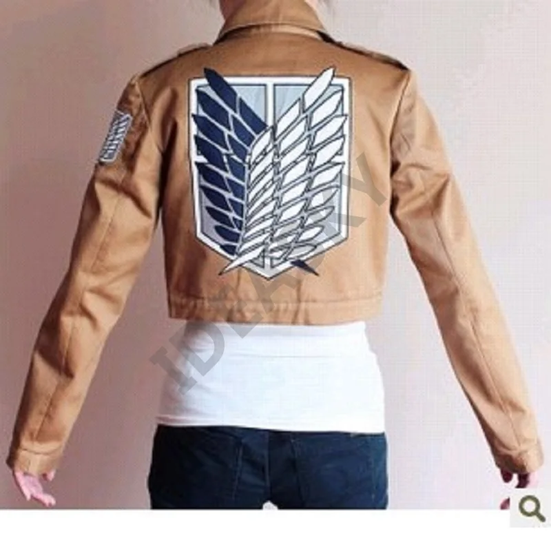 Взрослый attack on titan shingeki no kyojin Акерман косплей titan s Леви eren Микаса шарф Одежда карнавальный костюм куртка с рисунком из аниме