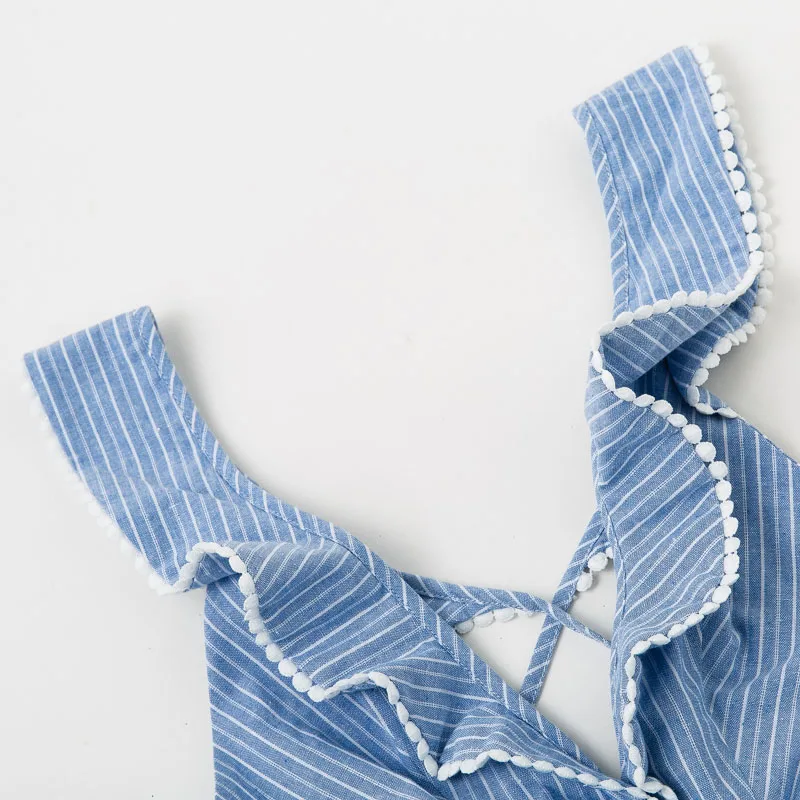 Женское пляжное платье с открытой спиной mэлегантное голубое асимметричное