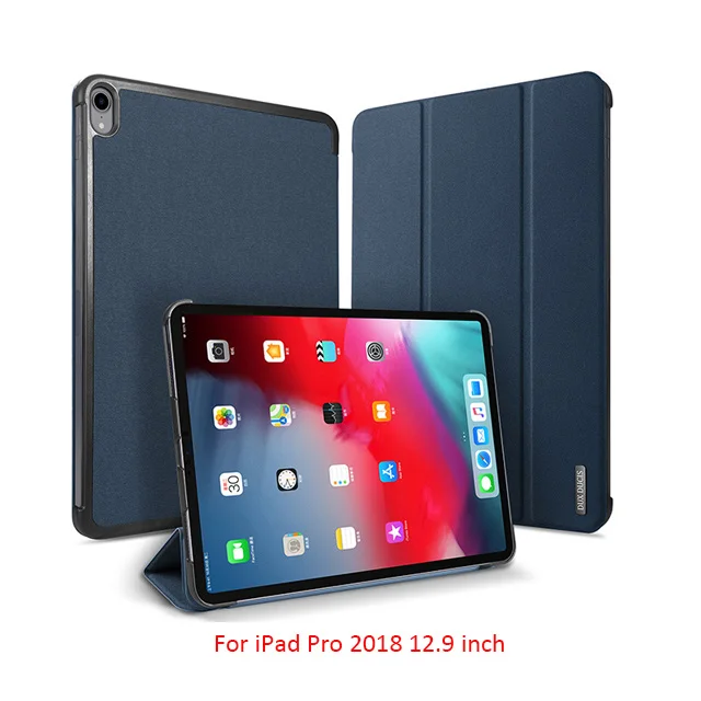 Blue Магнитный чехол DUX DUCIS для iPad Pro 11, кожаный флип-чехол для iPad Pro 11 12,9 дюймов, защитный чехол для планшета Etui, новинка - Цвет: Blue