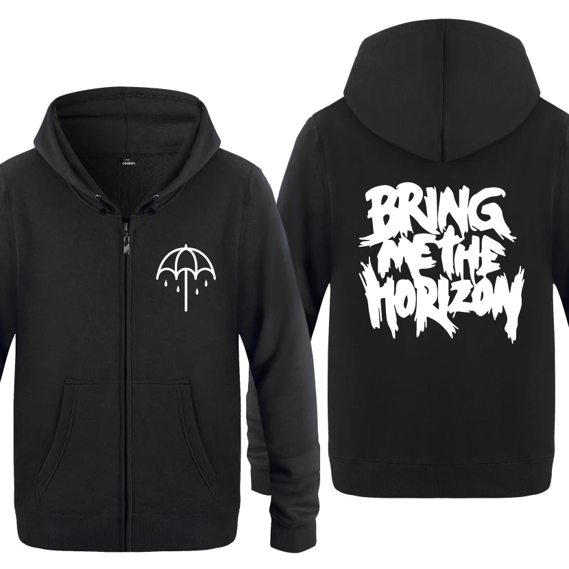 Bring Me The Horizon толстовки рок группы мужчин 2018 мужские флисовые кардиганы на молнии с
