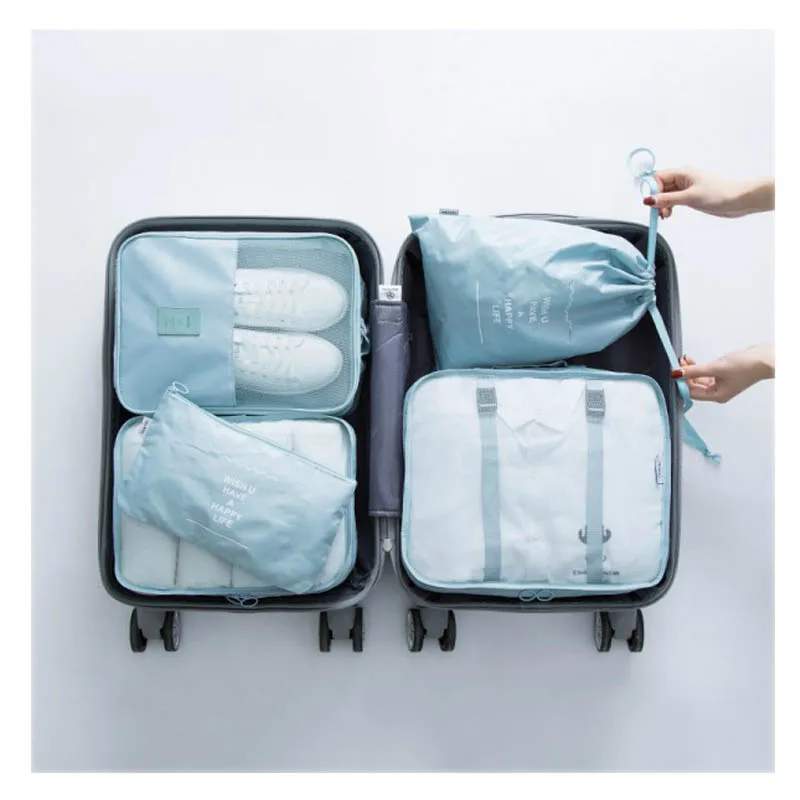 9 шт Путешествия Упаковка Куб нижнее белье багажа Обувь Одежда Организатор