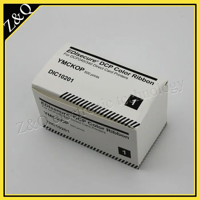 

EDIsecure DIC10201 YMCKOP color ribbon for DCP24+ and DCP340+ printers
