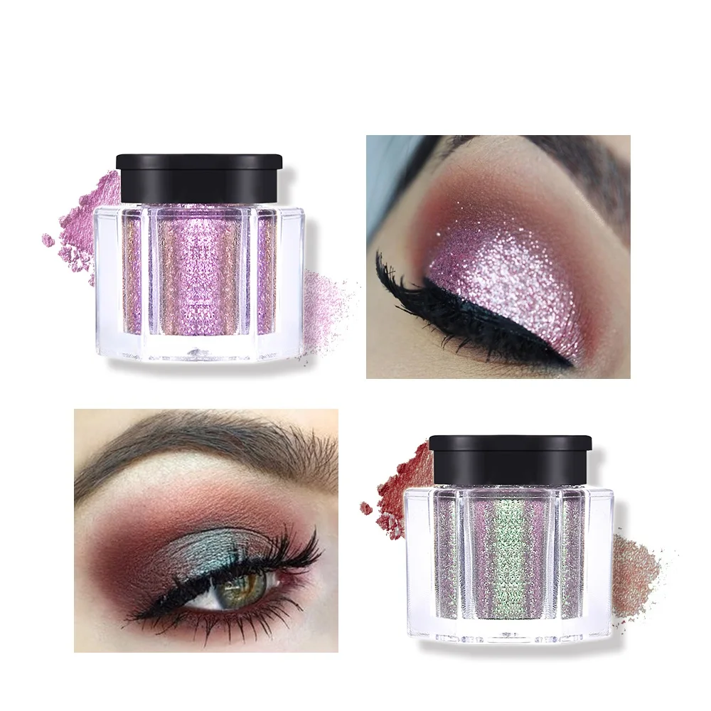 Кристалл блеск для век металлик Loose Powder Водонепроницаемый Shimmer пигменты Цвета