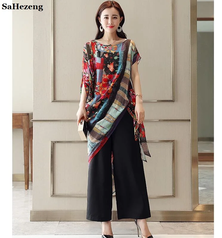 Комплект из двух предметов винтажные женские комплекты 2018 летние свободные