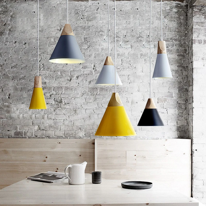 Подвесные светильники подвесные для столовой современный красочный Ресторан