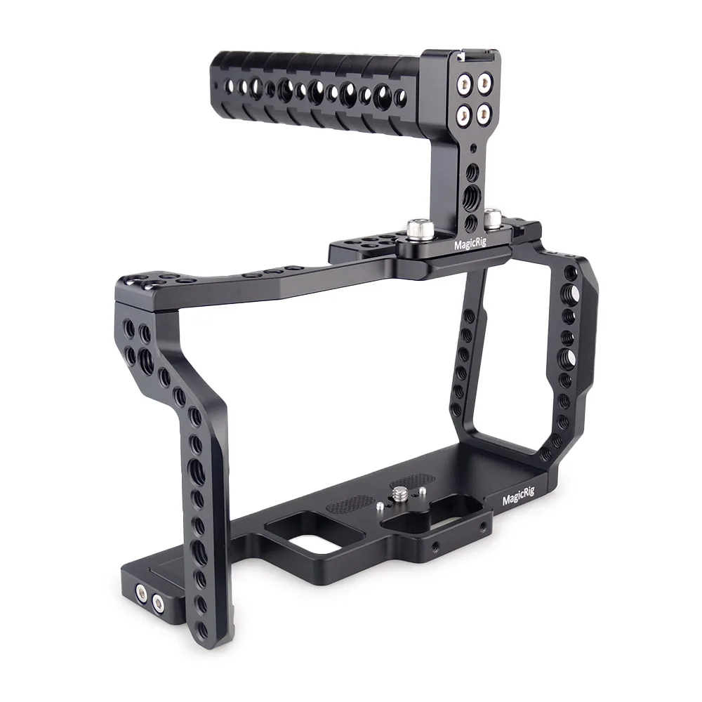 MAGICRIG BMPCC 4K клетка с верхней ручкой для Blackmagic Pocket cinema camera BMPCC 4 K/BMPCC 6K крепление микрофона монитор вспышка