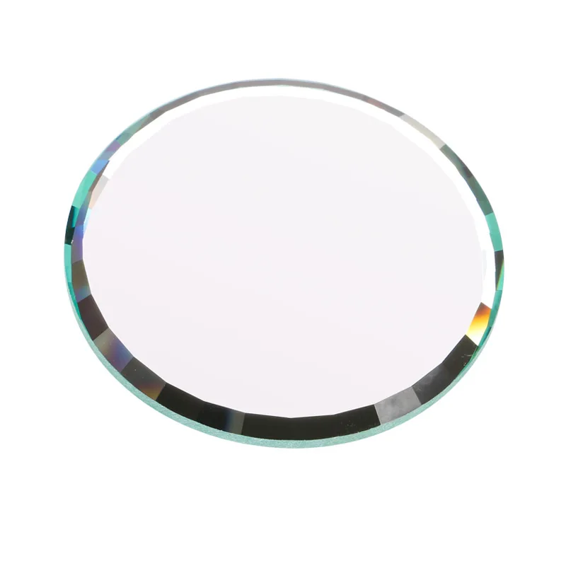 1Pc 5 Colors Mirror Glass Color Palette False Nail Tips Display Board Tool Practice Showing Shelf Manicure Art Size7mm |