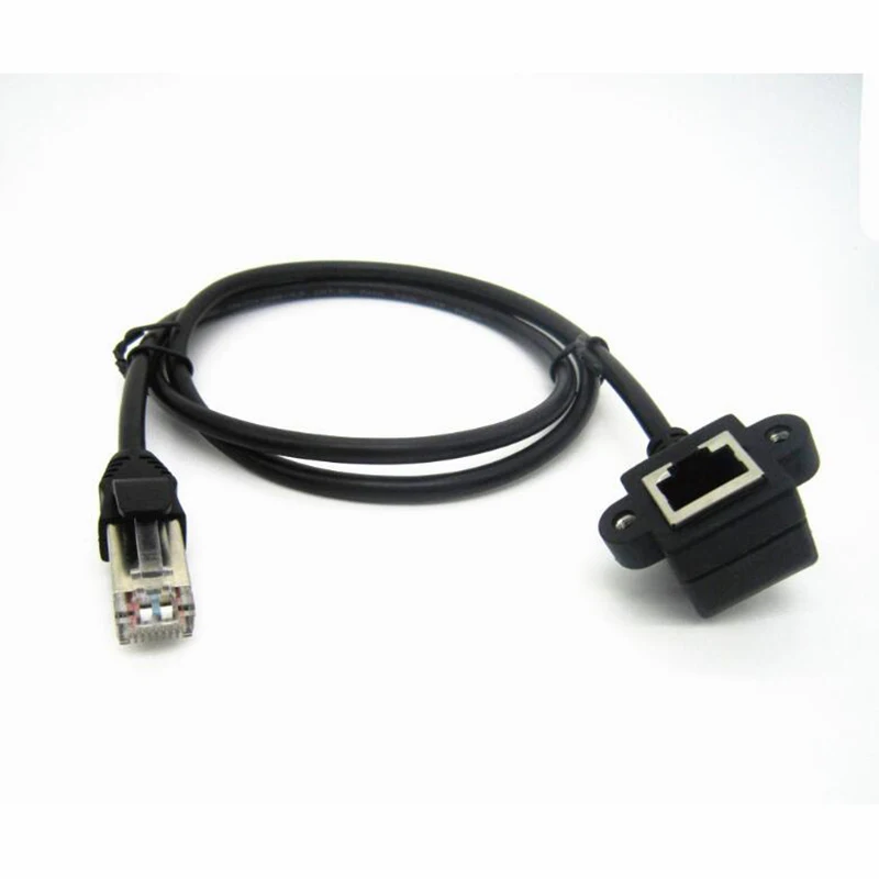 

5 шт./лот Ethernet LAN RJ45 мужского и женского пола 90 правый угол Панель крепление удлинитель кабель 30 см 60 см 100 см 150 см