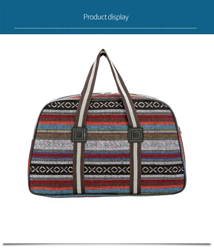 Wobag модная мужская дорожная сумка женская Большая вместительная сумка для хранения цветная полоса короткий светильник для багажа