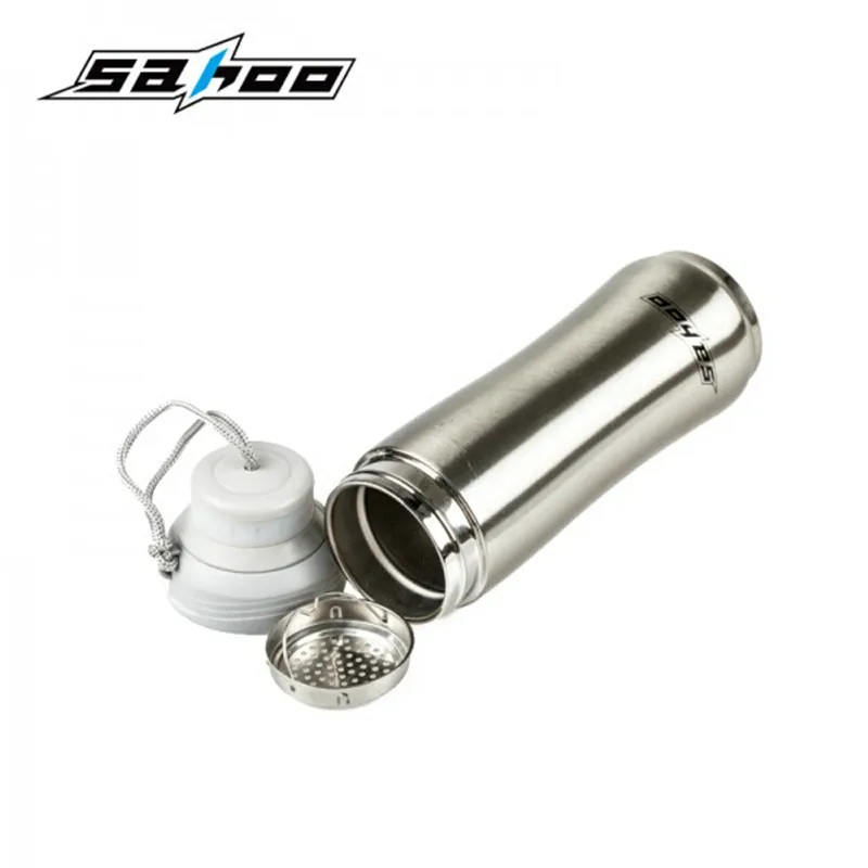 SAHOO Bike Bottle For Water Portable Stainless Steel Cycling Bottles With Cover Accessories Outdoor Sports |