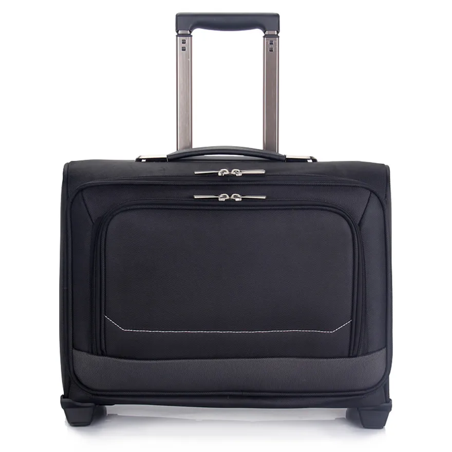 16 inch women suitcase men travel luggage bag handbag oxford fabric trolley case computer bags, new style, lock, mute waterproof