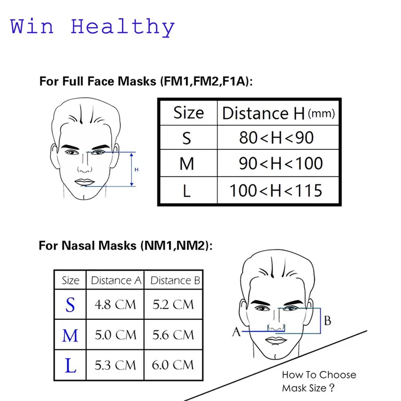 Win Healthy BMC CPAP/APAP/аппарат искусственного дыхания с полной лицевой маской или назальная маска для сна и храпа синдрома апноэ сна SAS