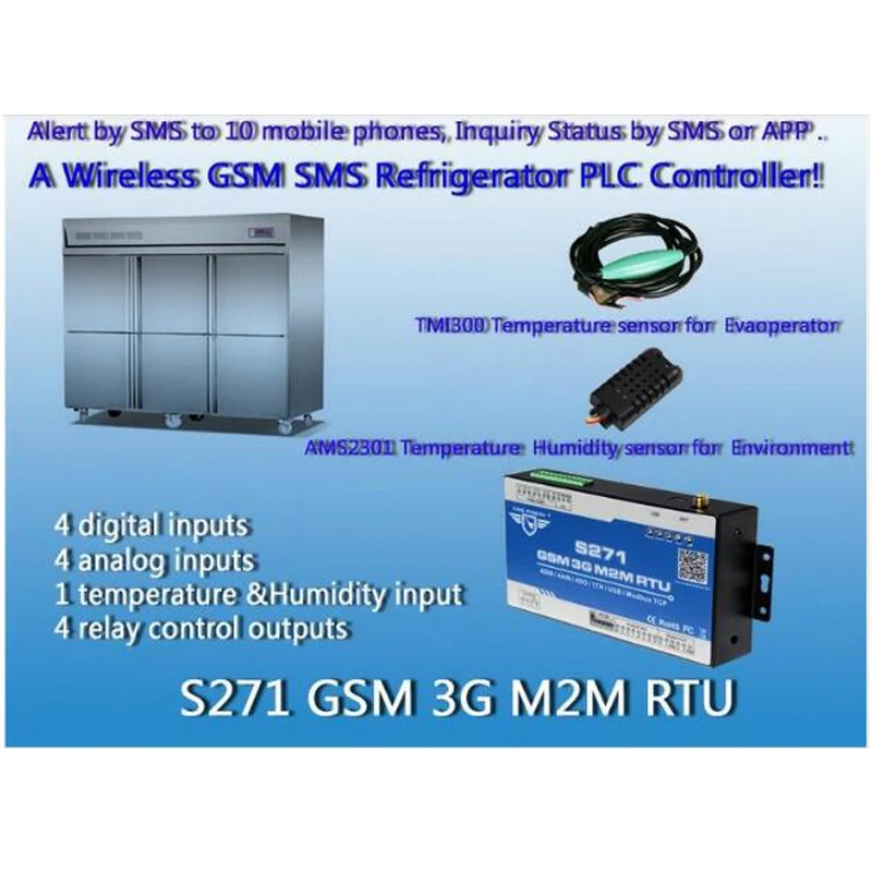 

King Pigeon S271 Free Shipping 3G GSM Remote Control switch terminal/Wireless Contoller GSM PLC Controller with SMS