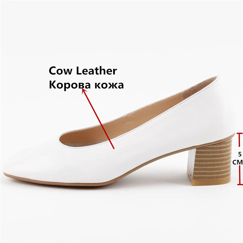 CONASCO Retro Quality Women High Heels Office Pumps Genuine Leather Spring Summer Shoes Woman 2019 New Arrival Prom | Обувь