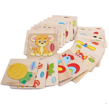 3 шт./партия детские деревянные головоломки