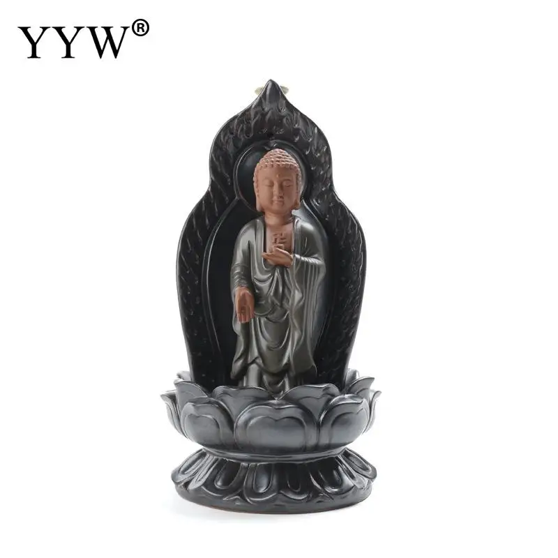 

Buddhism Decoration Backflow Incense Holder Burner Ceramic Home Decor Censer Aroma Burner Oud Incense Cones Holder Aromatherapy