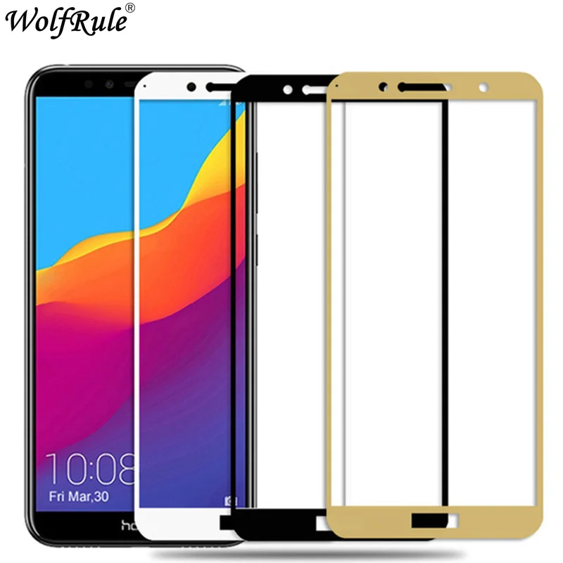 Полное покрытие закаленное стекло для Huawei Honor 7C 5 99 &quotЗащита экрана Honor7C