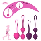 Силиконовый умный мяч для женщин, кегелиевый шарик влагалище затягивает тренажер Бен Ва шарик, секс-игрушка для женщин вагинальные шарики гейши