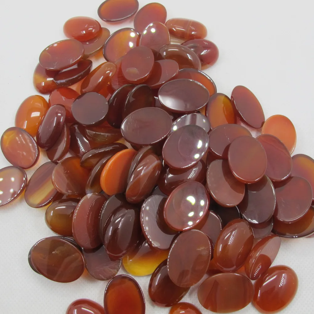 Оптовая продажа 5 шт./лот натуральный красный агат е Сердолик кабошон 18х25мм