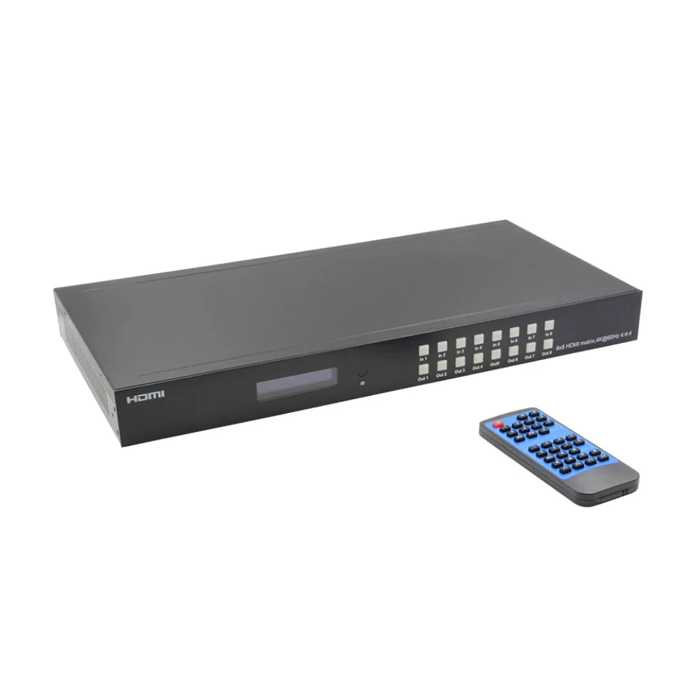 PUZHIJIE 8x8 HDMI 2 0 HDR 4K 60HZ 18 Гбит/с матричный коммутатор YUV 4:4:4 HDCP2.2 HDTV выбор маршрутизации