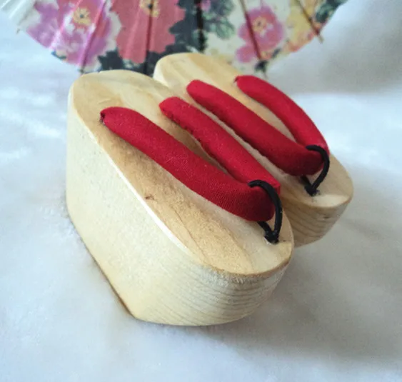 wood color red rope BJD кукла Сабо полный размер Гейша oiran Сабо специальный грузовик для куклы не для человека - Цвет: wood color red rope