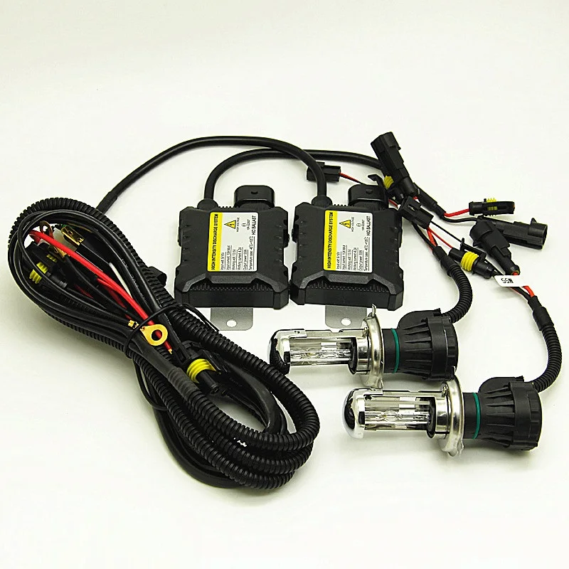 55 Вт тонкий балласт HID Xenon H4 фара Лампа 12 В 3 биксеноновый комплект дальнего и