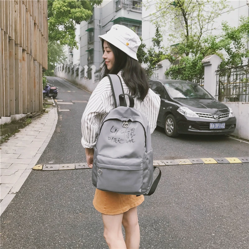 MIWIND 2018 Summer New Nylon Waterproof Student Bag Fashion Letter Printing College Wind Men And Women Backpack JQ1022 | Багаж и сумки
