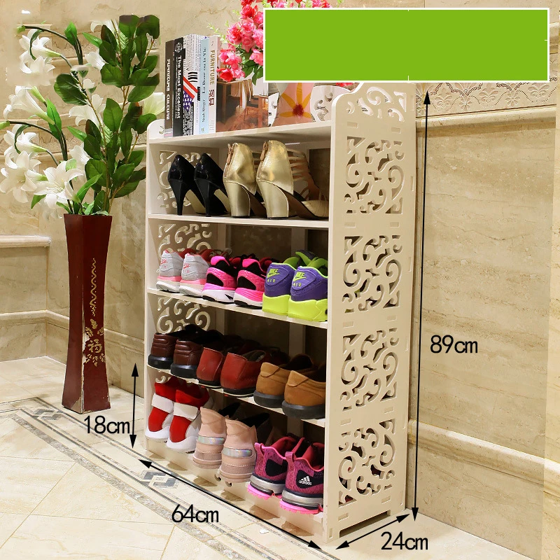 Европейский полый белый стеллаж для обуви простая многослойная Пылезащитная