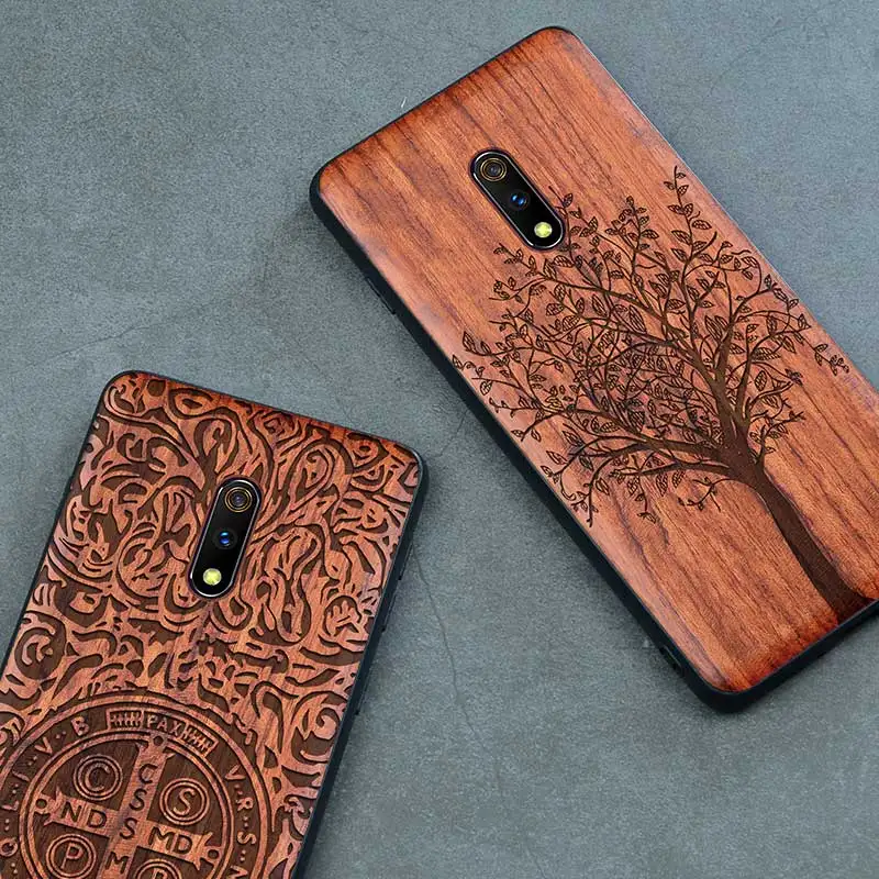 Новинка, чехол OPPO Realme X, тонкая деревянная задняя крышка, TPU, чехол-бампер для OPPO Realme X, чехол для телефона s