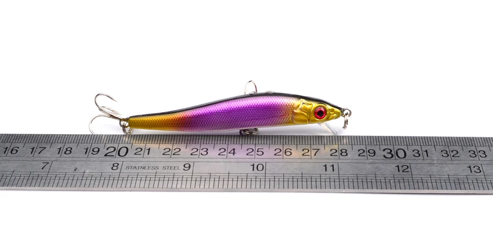 1 шт. Дешевые случайные цвета Гольян 3D глаза классические рыболовные приманки 7 см