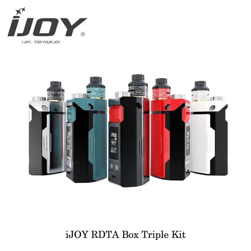 240 Вт IJOY rdta Box тройной TC Starter Kit все в одном 12 8 мл большой Vape мод cigarrillo electronico IMC 3 imc