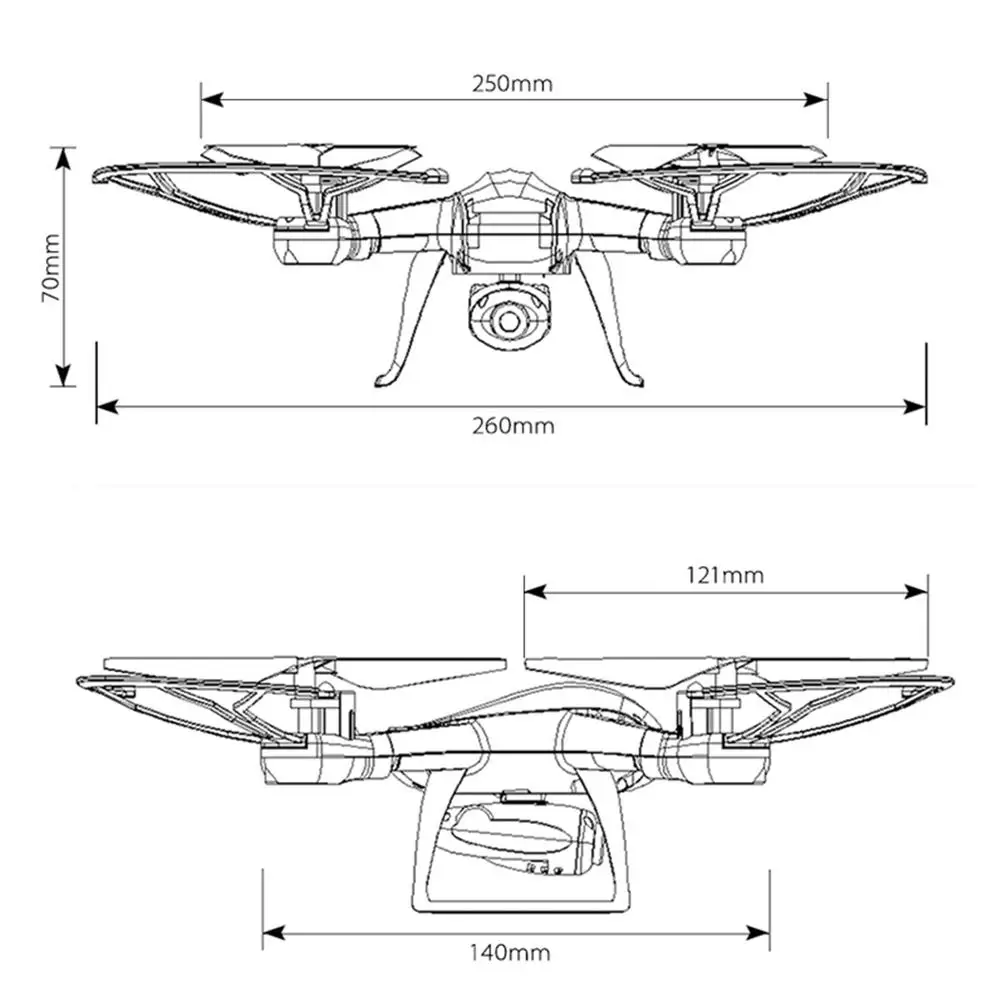 В продаже Global Drone 007-3 Пульт дистанционного управления летательный аппарат ударопрочный аэрофотосъемка дроны детский Квадрокоптер