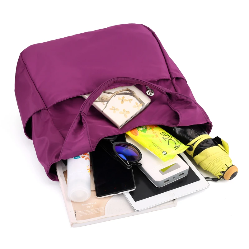 Женская сумка известного бренда 2019 нейлоновая Повседневная Большая Сумка через