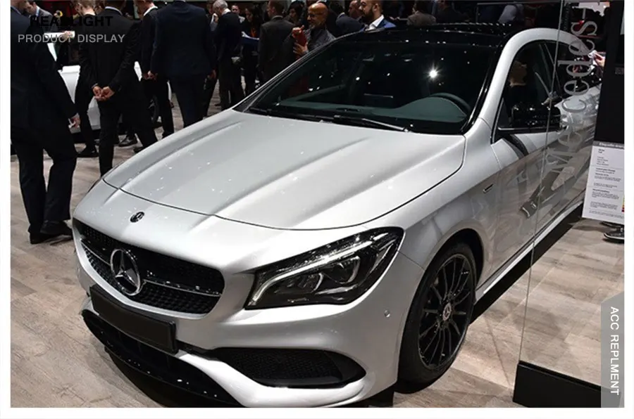 2 шт. светодиодный фары для Mercedes-Benz CLA- светодиодный Автомобильные фары ангельские глазки все светодиодный комплект протовотуманная подсветка Габаритные огни