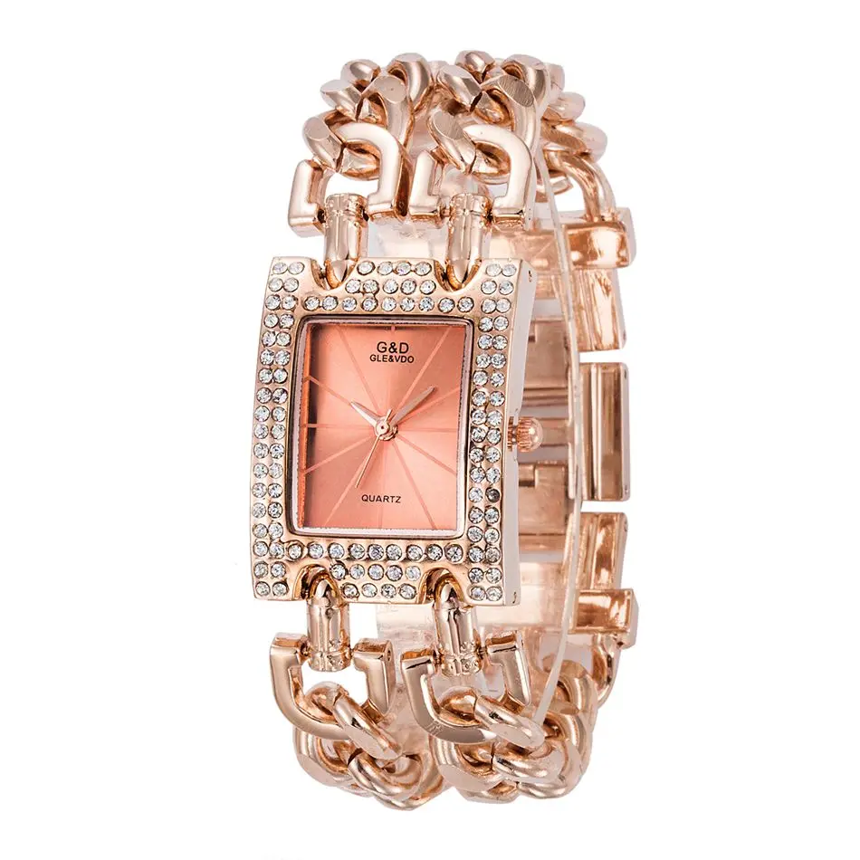Новинка 2017 года Повседневное Часы Для женщин браслет часы женские кварцевые