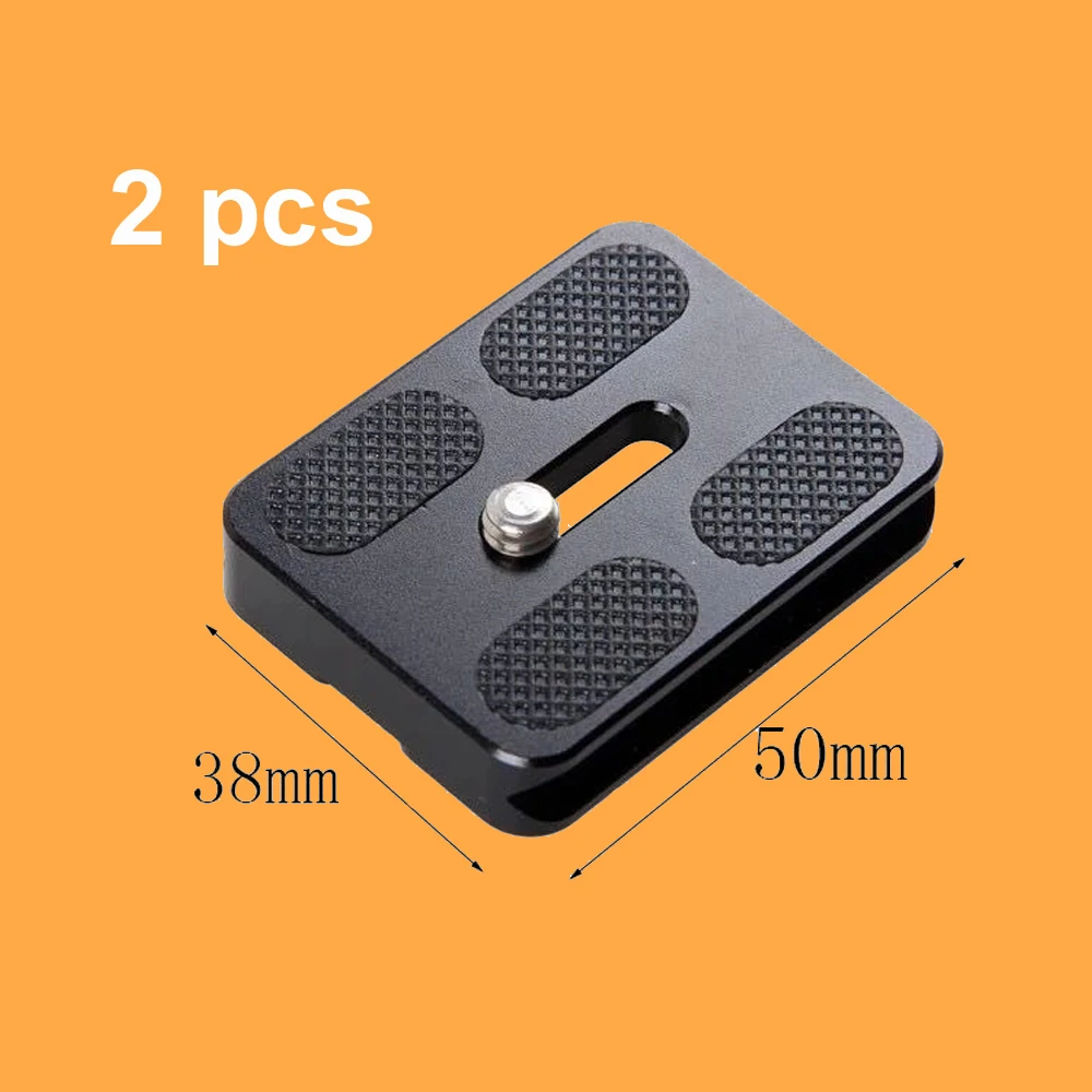 

2pcs 1/4'' Screw Metal CN Quick Release Plate High Quality for Benro B0 B1 B2 J1 N1 Tripod Ballhead Arca Swiss