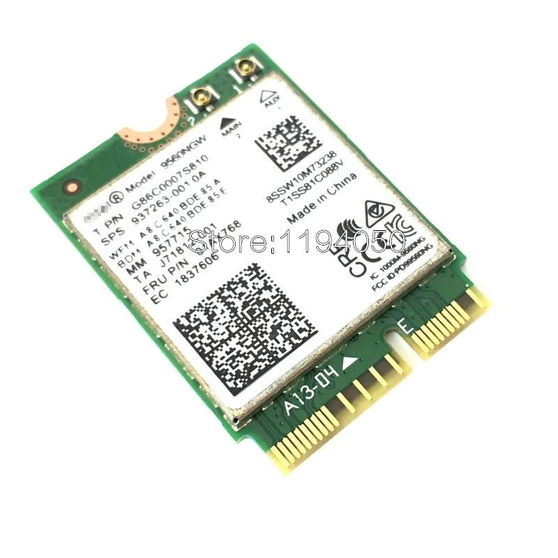 Новый двухдиапазонный беспроводной AC 9560 для Intel 9560ngw 802.11ac NGFF 2 4G/5G 2x2 Wi-Fi Карта Bluetooth