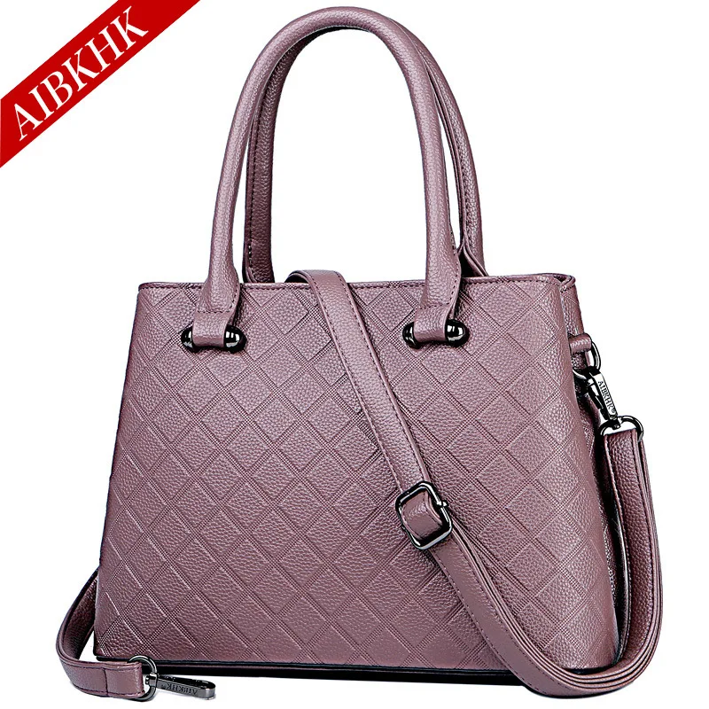 S9211-Purple Роскошные дизайнерские сумки от известного бренда, Сумка с верхней ручкой, сумки через плечо для женщин, модная кожаная сумка-тоут для девушек, ручная сумка - Цвет: S9211-Purple