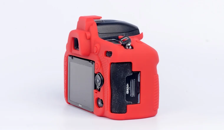 Силиконовая кожа брони чехол DSLR Камера тела крышка протектор видео чехол для линз для фотоаппаратов nicon D750 D5500 D5600 D7100 D3400 D3500 D810 D7500