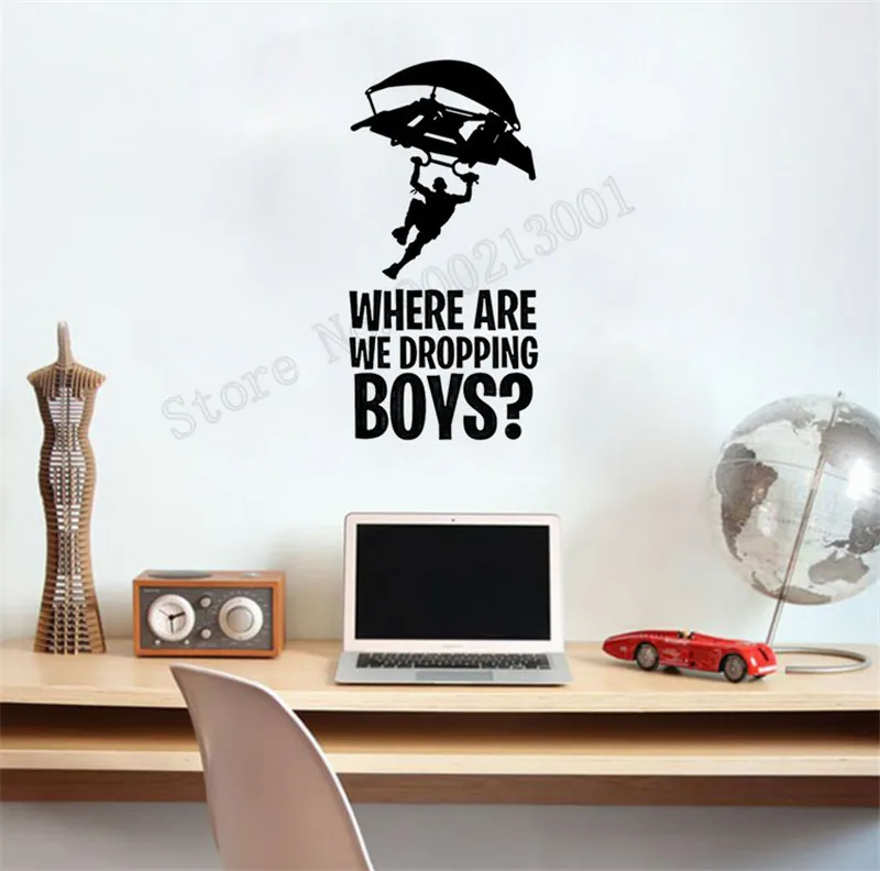 Play Games Poster Mural Fashional Decoration For Kidsroom Boys Bedroom Decals Office Game Room Ornament LY1202 | Дом и сад