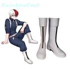 Обувь для косплея RainbowCos0, бесплатная доставка, ботинки реквизит для косплея My Hero Academia Boku no Hero Akademia Todoroki Shoto