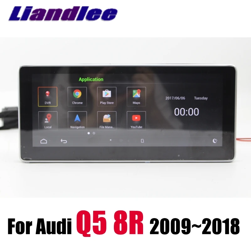 Автомобильный мультимедийный плеер Liandlee NAVI для Audi Q5 8R 2009~ LHD Android 4G ram CarPlay адаптер с радио, gps, wifi 4G навигация