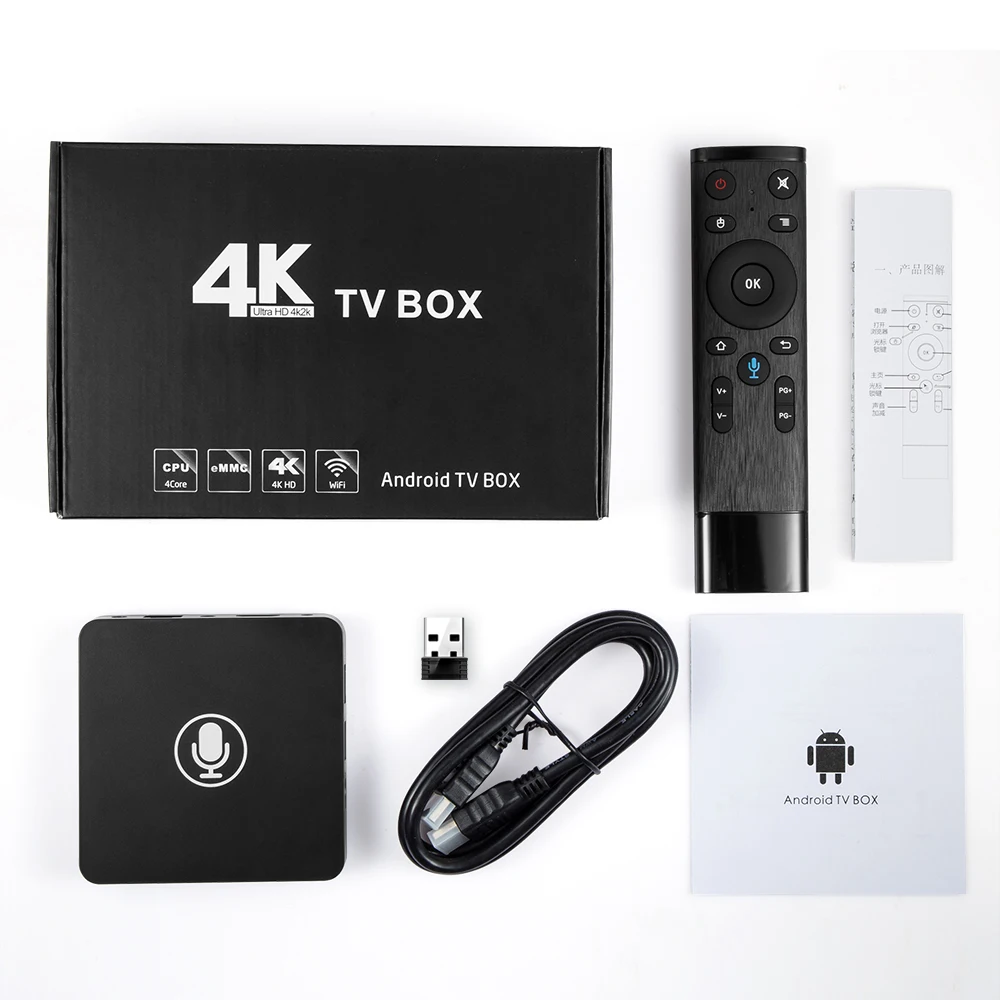 ТВ-бокс android Google Play Smart tv Box A95X Pro 2G 16G Android 7,1 Голосовое управление 2,4G WiFi PK H96MAX X96 4K HD 3D android Box