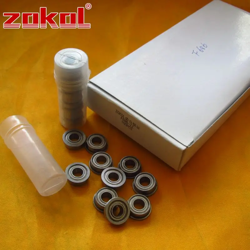 ZOKOL F686 ZZ подшипник F686ZZ фланцевый с глубоким желобом шариковый 6*13(15)* 5 мм