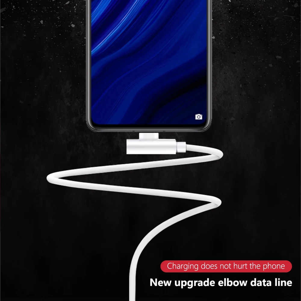 1 м USB Type C Micro 90 градусов быстрая зарядка usb c кабель L 3.0A шнур для передачи данных