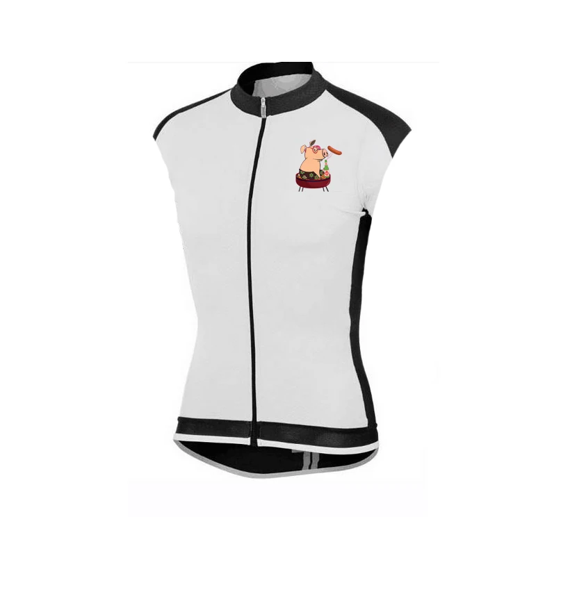 only vest Свинья милый дизайн ropa Джерси Майо для велоспорта ciclismo велосипедная одежда велосипедная рубашка велосипедная одежда гоночная одежда задние карманы - Цвет: only vest